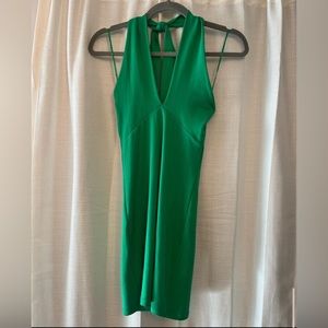 Green zara dress